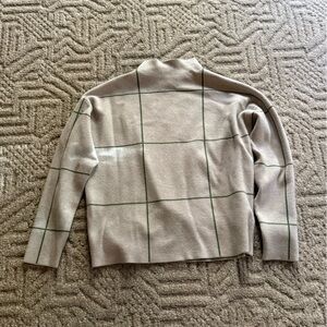 Plaid Beige Sweater